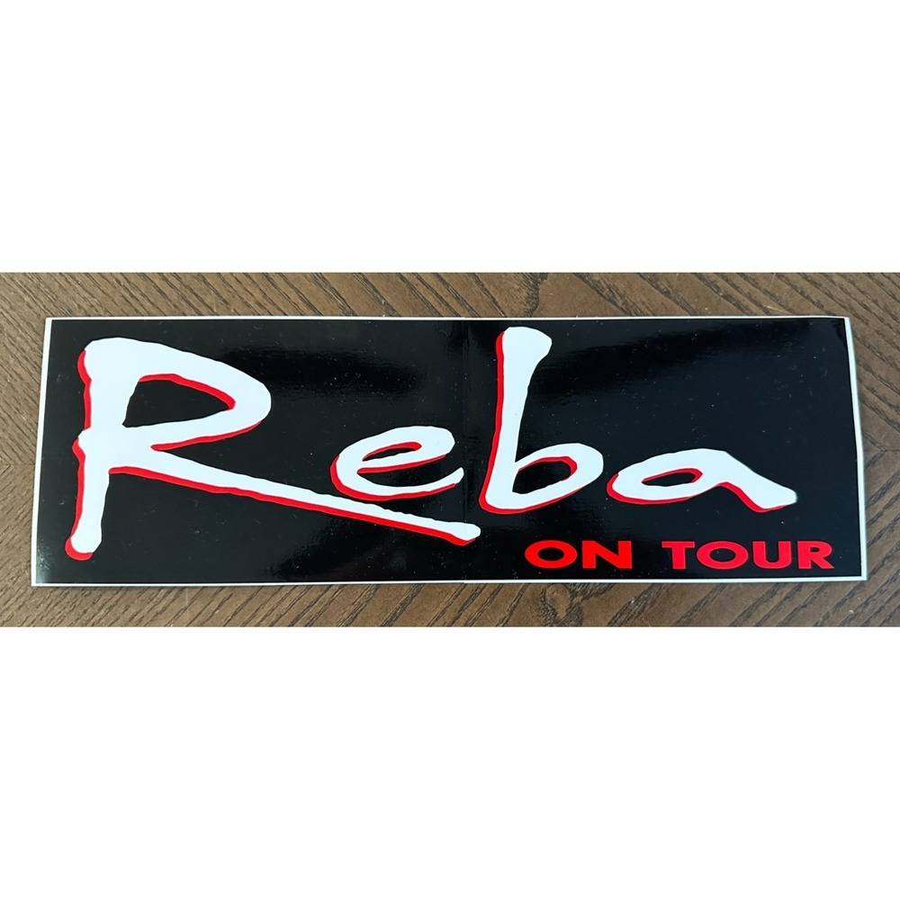 Vintage Reba On Tour Country Music Bumper Sticker Music Memorabilia